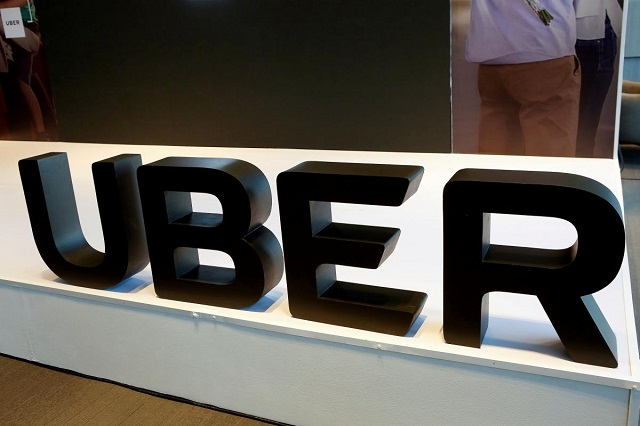 the logo of uber is pictured during the presentation of their new security measures in mexico city mexico april 10 2018 photo reuters