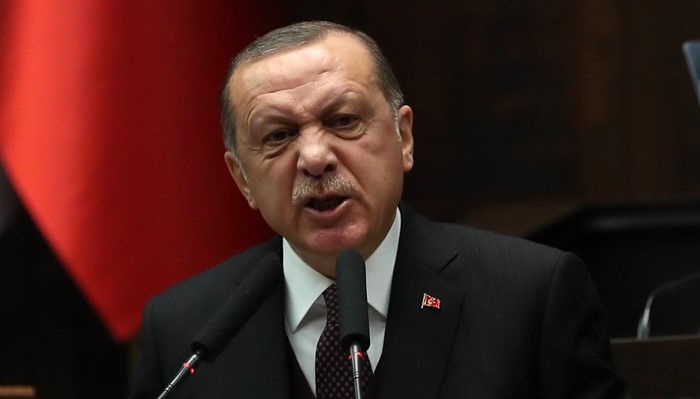 president of turkey and leader of the justice and development party ak party recep tayyip erdogan delivers a speech during his party 039 s group meeting at the grand national assembly of turkey tbmm in ankara photo afp