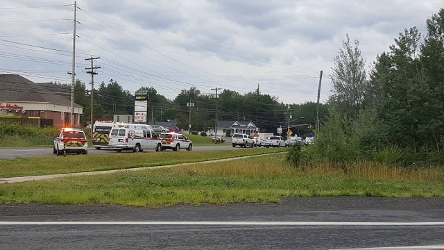 emergency vehicles are seen at the brookside drive area in fredericton canada august 10 2018 in this picture obtained from social media photo reuters