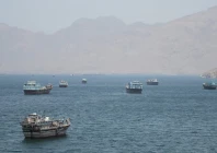 vessels in the strait of hormuz musandam oman may 8 2026 photo reuters