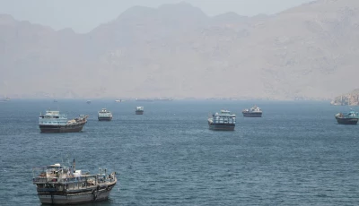 vessels in the strait of hormuz musandam oman may 8 2026 photo reuters