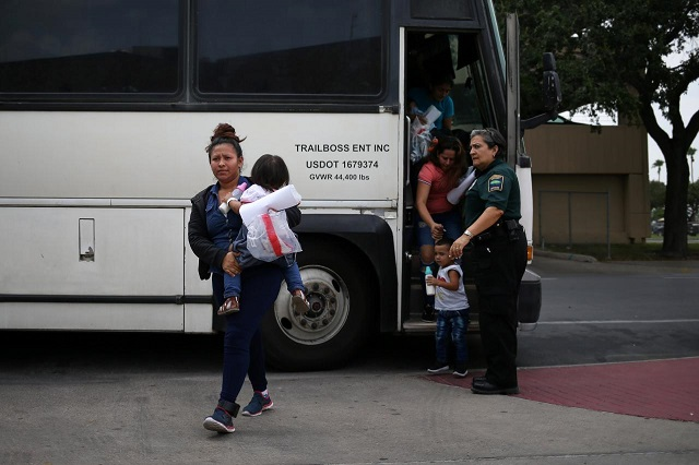 undocumented immigrant families are released from detention at a bus depot in mcallen texas us july 27 2018 photo reuters