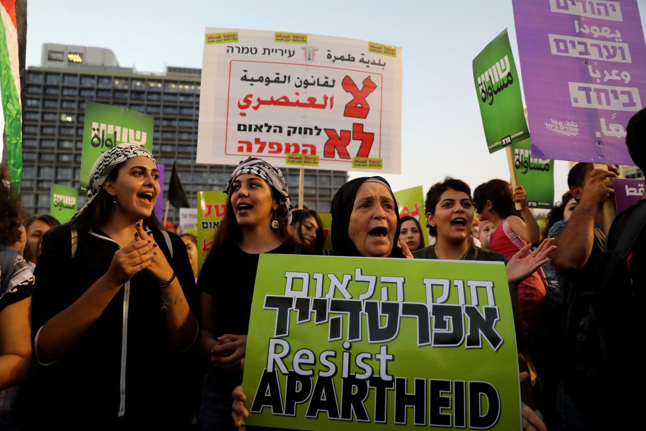 israel s arab minority rallies against new nation state law