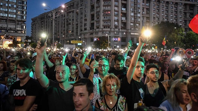 police came in for criticism after they used water cannon and tear gas on friday to disperse protesters photo afp police came in for criticism after they used water cannon and tear gas on friday to disperse protesters photo afp