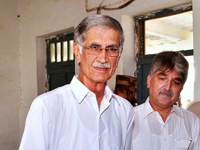 former khyber pakhtunkhwa chief minister pervez khattak photo file