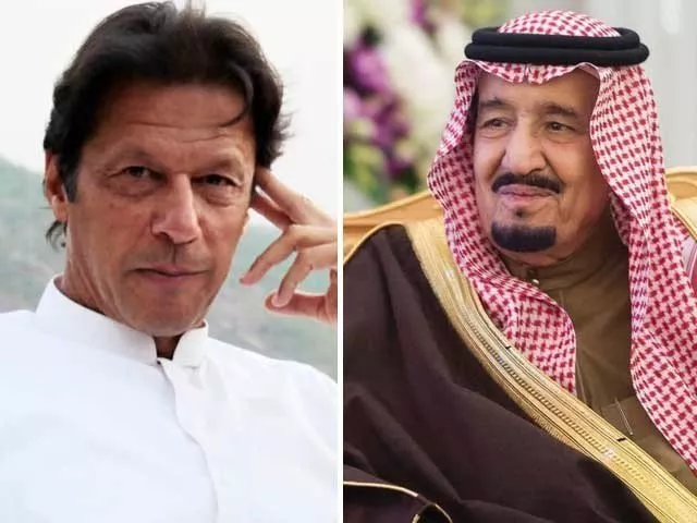 imran khan and saudi king salman photo express file imran khan and saudi king salman photo express file