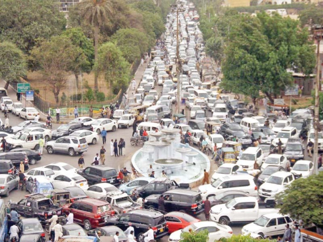 traffic was blocked monday morning at fawara chowrangi and its surroundings due to the inaugural session of the sindh assembly photo online traffic was blocked monday morning at fawara chowrangi and its surroundings due to the inaugural session of the sindh assembly photo online
