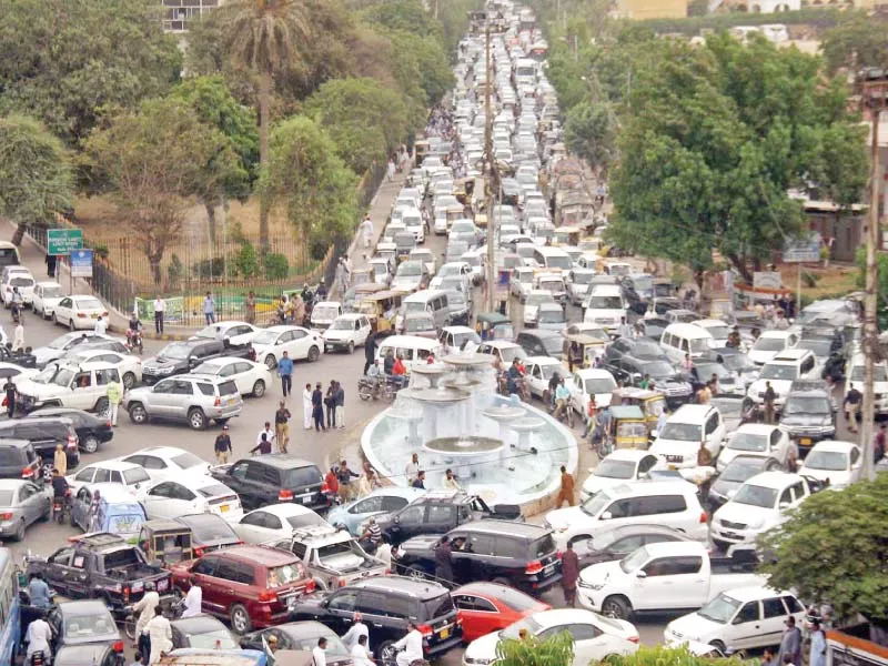 traffic was blocked monday morning at fawara chowrangi and its surroundings due to the inaugural session of the sindh assembly photo online traffic was blocked monday morning at fawara chowrangi and its surroundings due to the inaugural session of the sindh assembly photo online