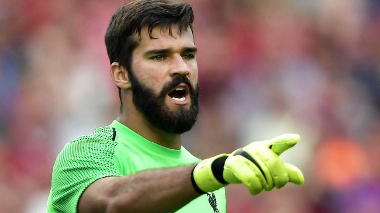 good start alisson made his competitive debut in liverpool 039 s 4 0 win over west ham and impressed with a clean sheet photo courtesy sky sports