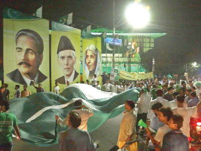 city turns green with pride