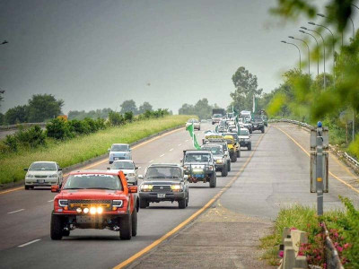 driving for freedom azadi jeep and bike rally concludes with huge fireworks in haripur