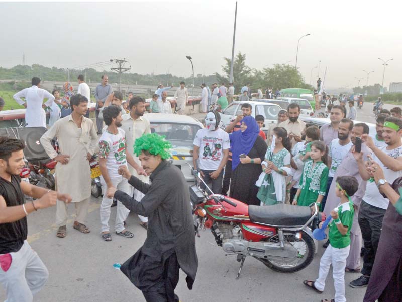 people of the twin cities in a festive mood on independence day photo express