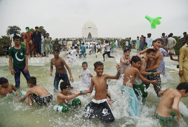 karachiites young and old celebrated independence day with much zeal and zest across the city photo afp