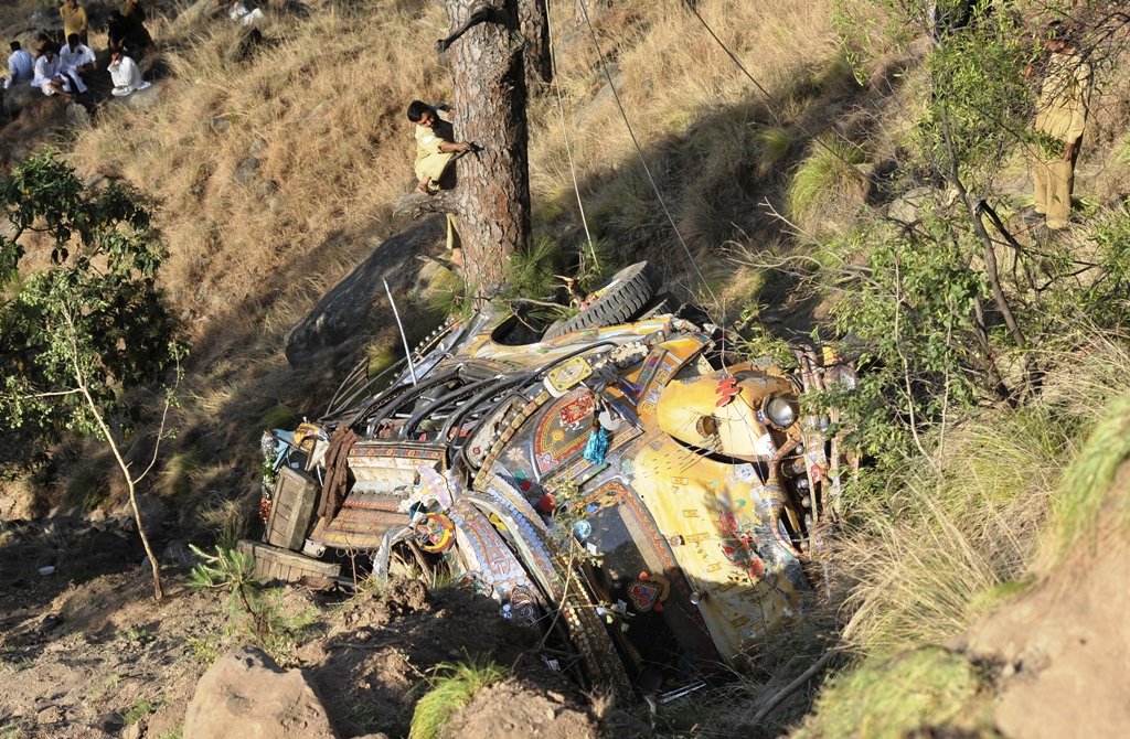 representational image of a bus crash photo afp