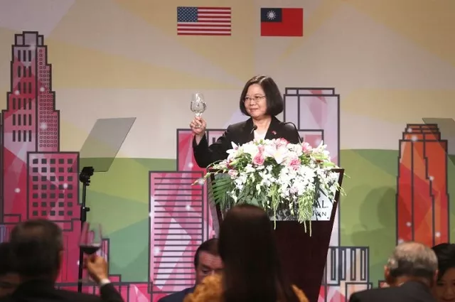 taiwan president tsai ing wen strong defender of independence gives a political speech in the us photo afp taiwan president tsai ing wen strong defender of independence gives a political speech in the us photo afp