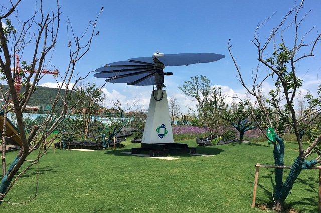 a quot solar flower quot power plant installed by solar manufacturer gcl is seen at the jurong eco town in jiangsu province china august 14 2018 photo reuters