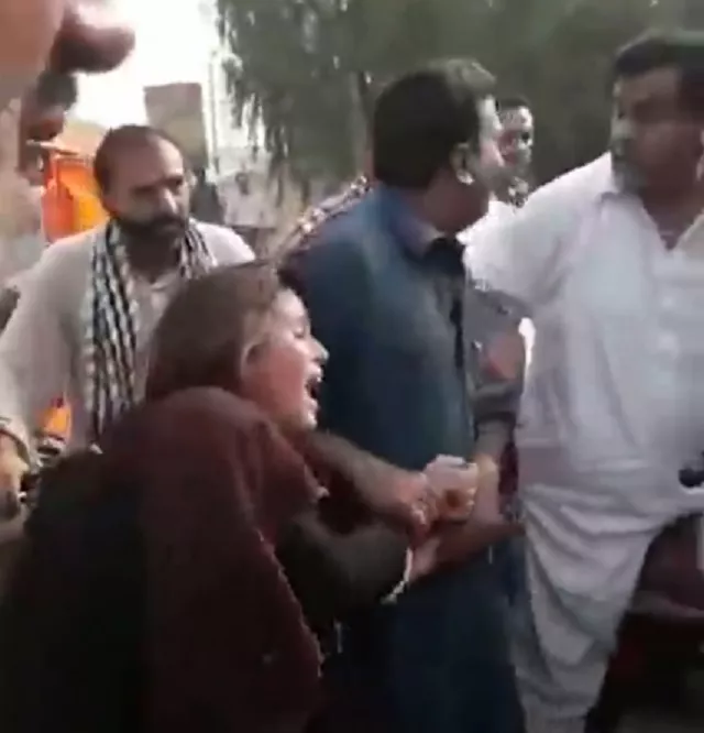 she fled darul aman before being dragged back to the facility on thursday screengrab she fled darul aman before being dragged back to the facility on thursday screengrab