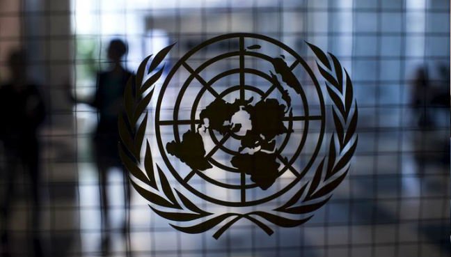 the un logo is seen here photo reuters