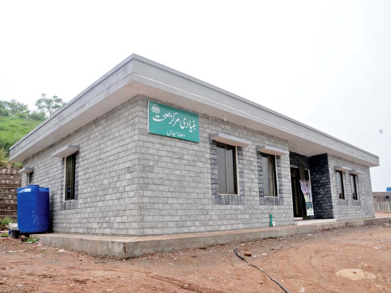 a view of the newly built mini hospital in uc dhaman saidan and its labour room photo agha mehroz