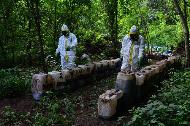 forensic technicians of the mexican navy are seen at a clandestine drug processing laboratory where they seized 50 tons of methamphetamine discovered during an operation in the town of alcoyonqui on the outskirts of culiacan mexico in this handout photo released to reuters by mexico 039 s navy on august 17 2018 photo reuters forensic technicians of the mexican navy are seen at a clandestine drug processing laboratory where they seized 50 tons of methamphetamine discovered during an operation in the town of alcoyonqui on the outskirts of culiacan mexico in this handout photo released to reuters by mexico 039 s navy on august 17 2018 photo reuters