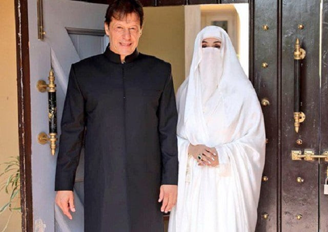 prime minister imran khan with his wife bushra bibi before being sworn in photo courtesy twitter