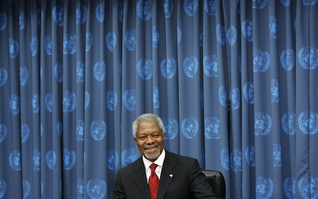 former united nations secretary general and nobel peace prize laureate kofi annan photo afp