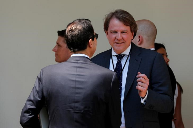 white house counsel don mcgahn attends u s president donald trump 039 s remarks about prescription drug prices at the white house in washington u s may 11 2018 photo reuters white house counsel don mcgahn attends u s president donald trump 039 s remarks about prescription drug prices at the white house in washington u s may 11 2018 photo reuters