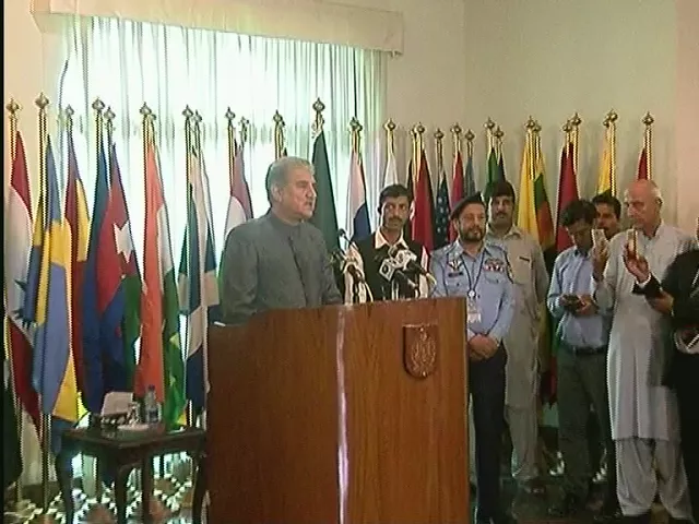 shah mehmood qureshi 039 s first address as foreign minister screengrab shah mehmood qureshi 039 s first address as foreign minister screengrab