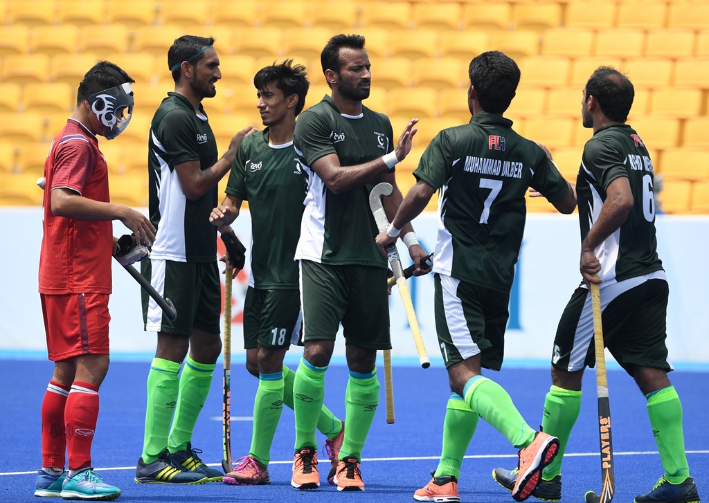 attacking mentality the silver medallists of the last edition of the asian games pakistan did not give any chance to the opposition as they struck 21 shots at the goal and converted 10 of them into goals photo afp