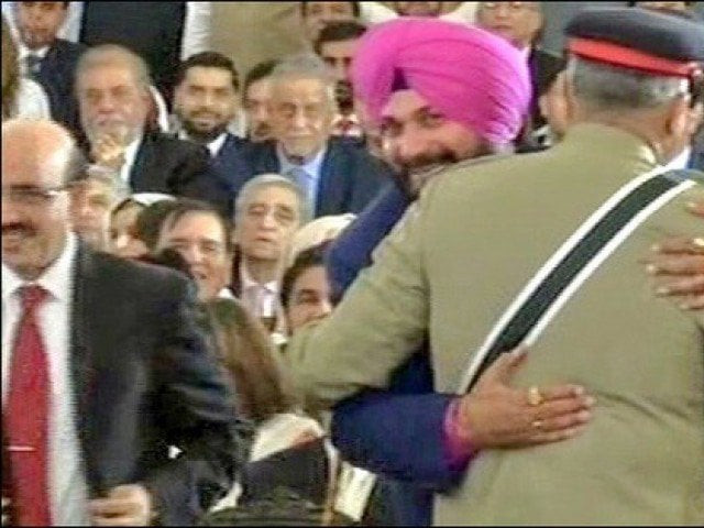 gen bajwa sahab hugged me and said we want peace says former indian star cricketer photo screengrab gen bajwa sahab hugged me and said we want peace says former indian star cricketer photo screengrab