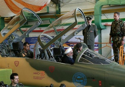 iran unveils first domestic fighter jet