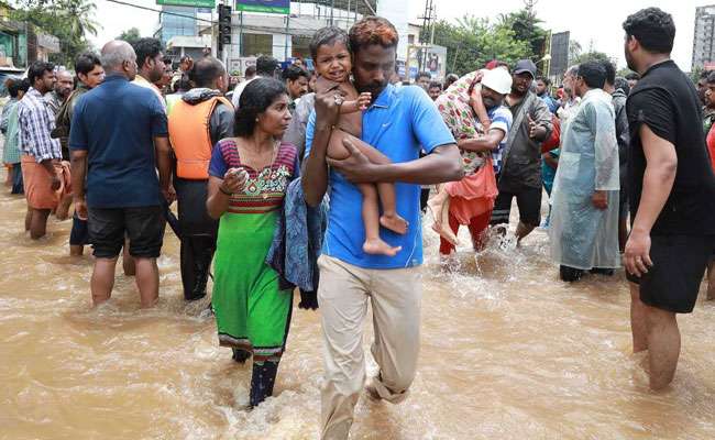 more than a million people in india flood relief camps