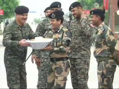 no sweet exchange between rangers bsf on eid