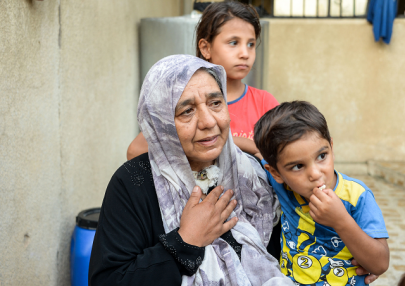 iraqi grandmother faces daily battle caring for 22 children