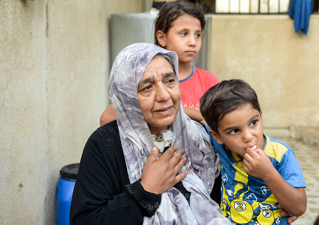 sana ibrahim a 61 year old iraqi matriarch and caretaker for 22 grandchildren photo afp sana ibrahim a 61 year old iraqi matriarch and caretaker for 22 grandchildren photo afp