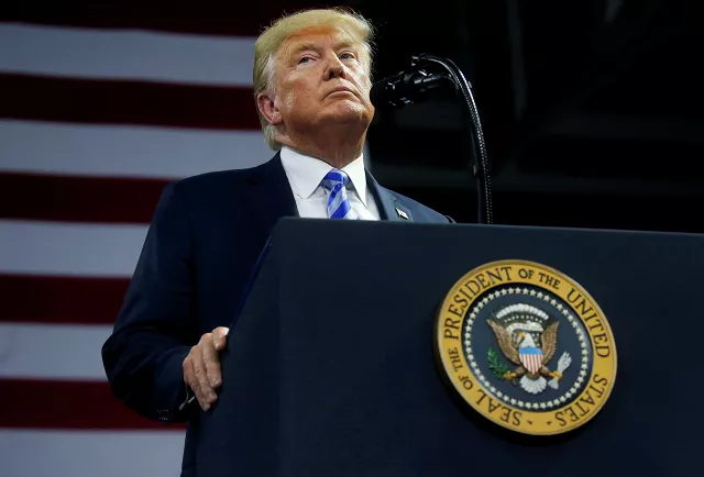 us president donald trump speaks at make america great again rally at the civic centre in charleston west virginia us august 21 2018 photo reuters us president donald trump speaks at make america great again rally at the civic centre in charleston west virginia us august 21 2018 photo reuters