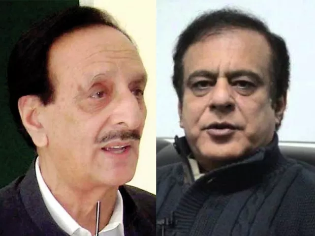 raja zafarul haq left and syed shibli faraz photo file raja zafarul haq left and syed shibli faraz photo file