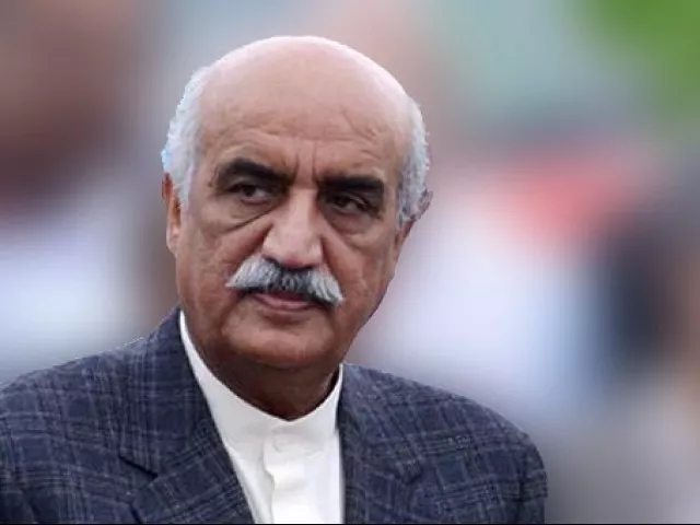 former leader of opposition in the national assembly syed khursheed ahmed shah photo inp former leader of opposition in the national assembly syed khursheed ahmed shah photo inp