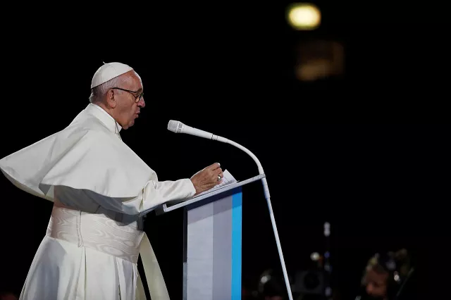 pope francis speaks during the festival of families at croke park during his visit to dublin ireland august 25 2018 photo reuters pope francis speaks during the festival of families at croke park during his visit to dublin ireland august 25 2018 photo reuters
