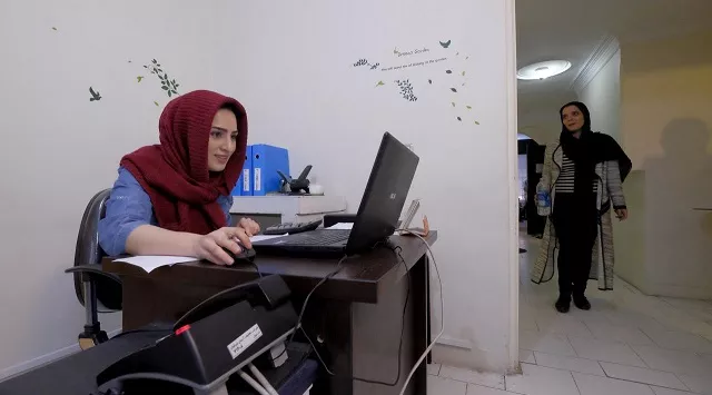 an employee works with her laptop at takhfifan company in tehran iran january 19 2016 photo reuters an employee works with her laptop at takhfifan company in tehran iran january 19 2016 photo reuters