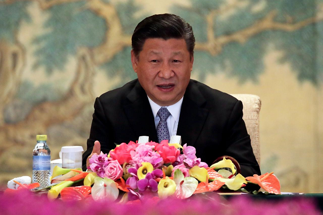 chinese president xi jinping delivers his opening remarks to the members of global chief executive committee during the round table summit at the diaoyutai state guesthouse in beijing china june 21 2018 photo reuters