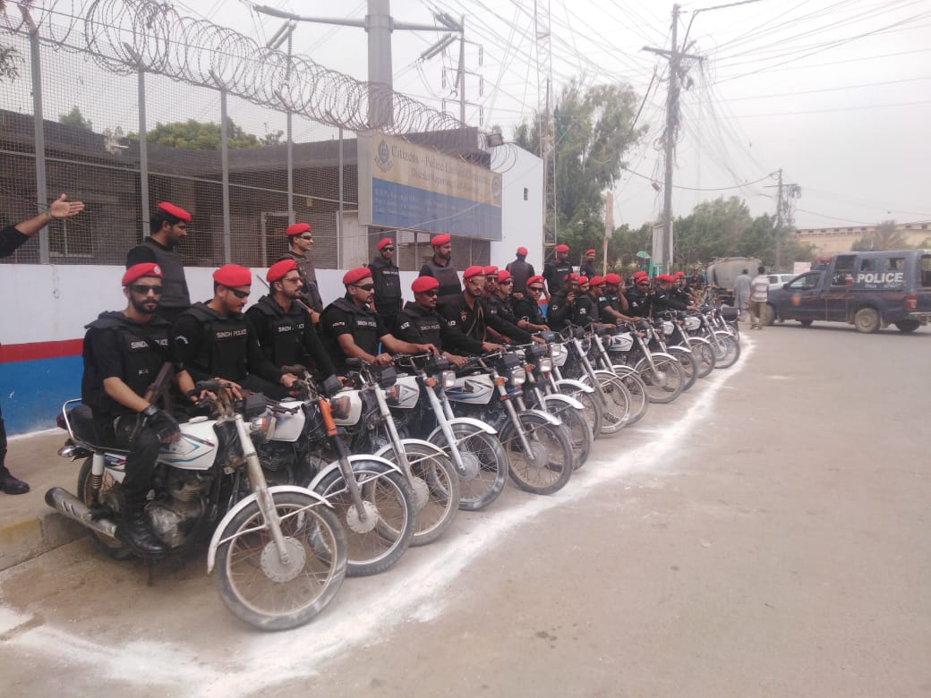 ssp sadozai said each police station in district korangi is divided into various beats with every beat covered by two motorcycles and four police constables photo courtesy district korangi police