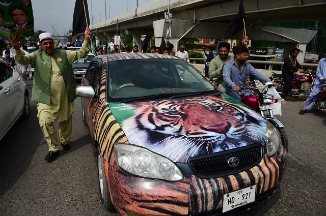 a pakistan muslim league noon rally in rawalpindi on july 22 2018 photo afp a pakistan muslim league noon rally in rawalpindi on july 22 2018 photo afp