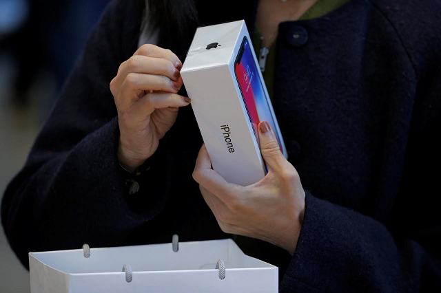 iphone x at the launch at apple 039 s retail outlet photo reuters