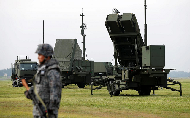 a japan self defense forces jsdf soldier takes part in a drill to mobilise their patriot advanced capability 3 pac 3 missile unit in response to a recent missile launch by north korea at us air force yokota air base in fussa on the outskirts of tokyo japan august 29 2017 photo reuters a japan self defense forces jsdf soldier takes part in a drill to mobilise their patriot advanced capability 3 pac 3 missile unit in response to a recent missile launch by north korea at us air force yokota air base in fussa on the outskirts of tokyo japan august 29 2017 photo reuters