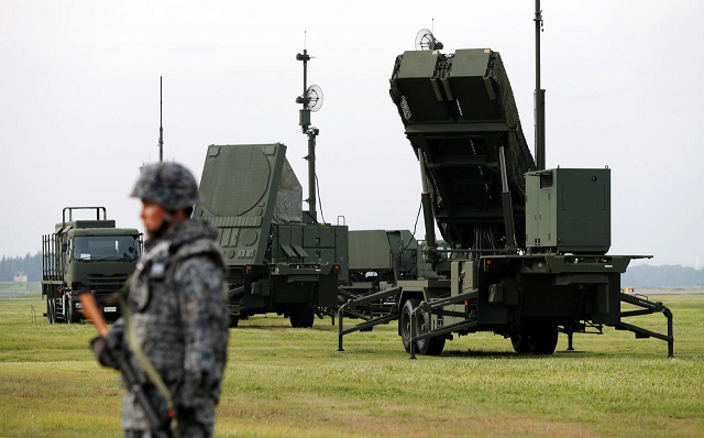 a japan self defense forces jsdf soldier takes part in a drill to mobilise their patriot advanced capability 3 pac 3 missile unit in response to a recent missile launch by north korea at us air force yokota air base in fussa on the outskirts of tokyo japan august 29 2017 photo reuters