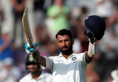 pujara s unbeaten 132 gives india edge in fourth test pujara s unbeaten 132 gives india edge in fourth test