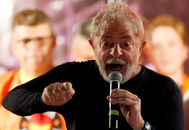 former brazilian president luiz inacio lula da silva speaks during a rally in curitiba brazil march 28 2018 photo reuters former brazilian president luiz inacio lula da silva speaks during a rally in curitiba brazil march 28 2018 photo reuters
