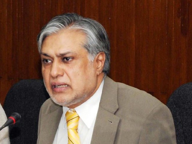 former finance minister ishaq dar photo file