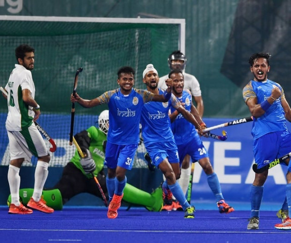 india beat pakistan 2 1 in bronze medal match photo afp india beat pakistan 2 1 in bronze medal match photo afp
